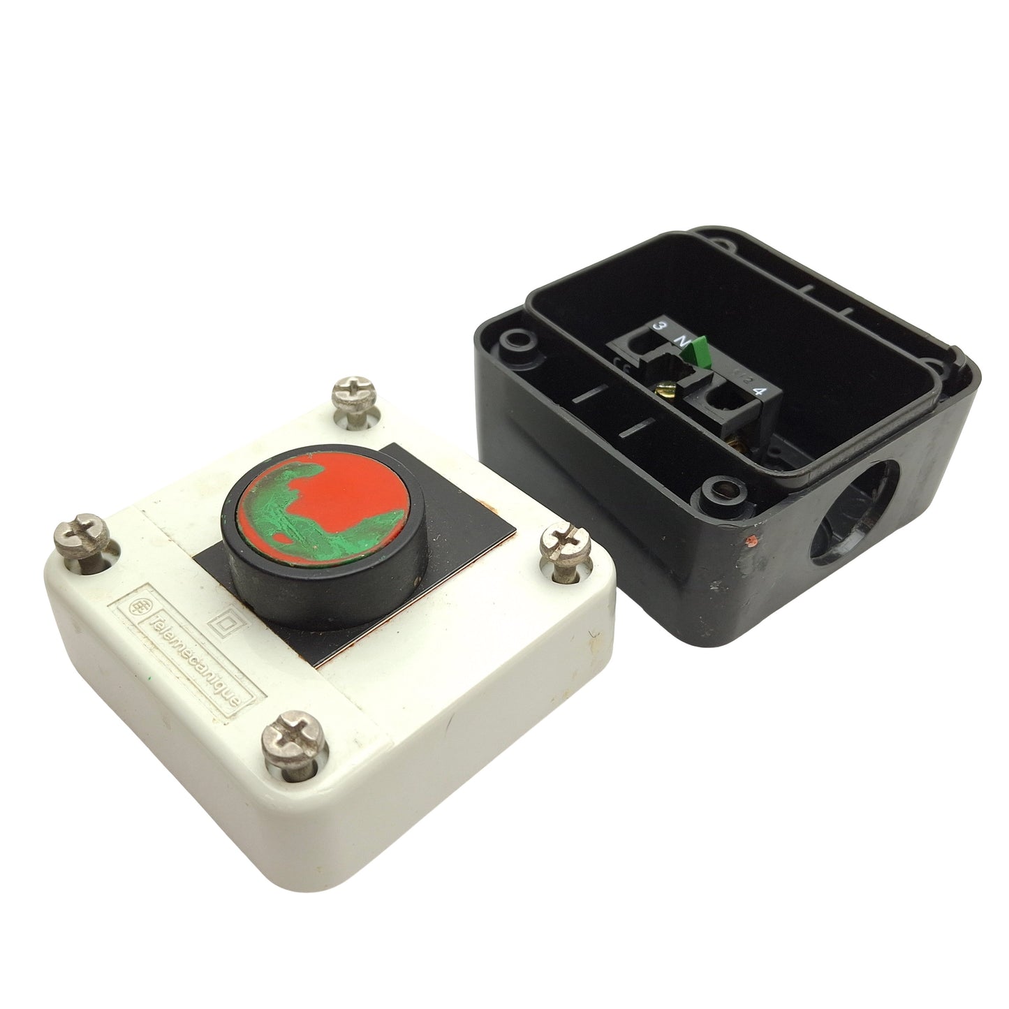 Used Automation Direct GCX3101 Pushbutton w/ Enclosure, 1NO, 2-5/8 x 2-5/8", ø22mm