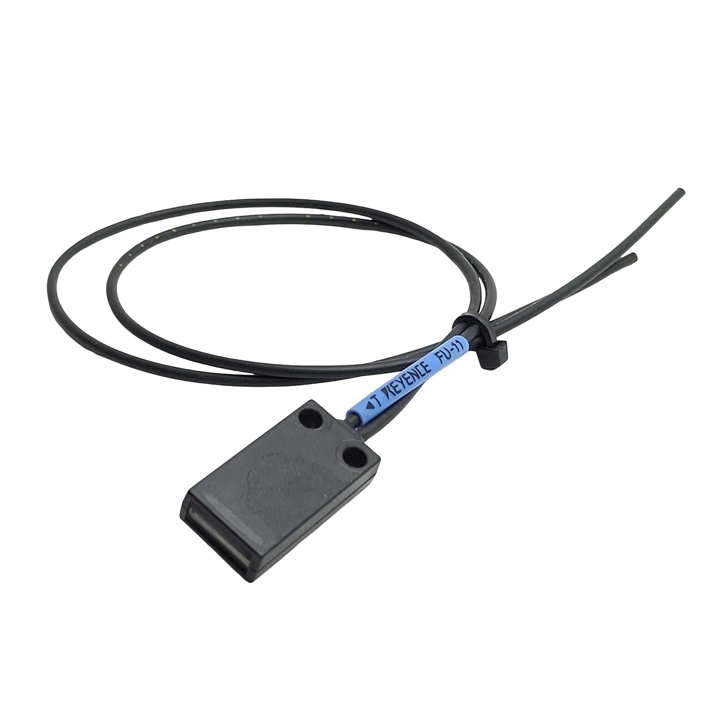 Used Keyence FU-11 Reflective Fiber Optic Unit Cable, 2.2mm Dia, 5-200mm Range