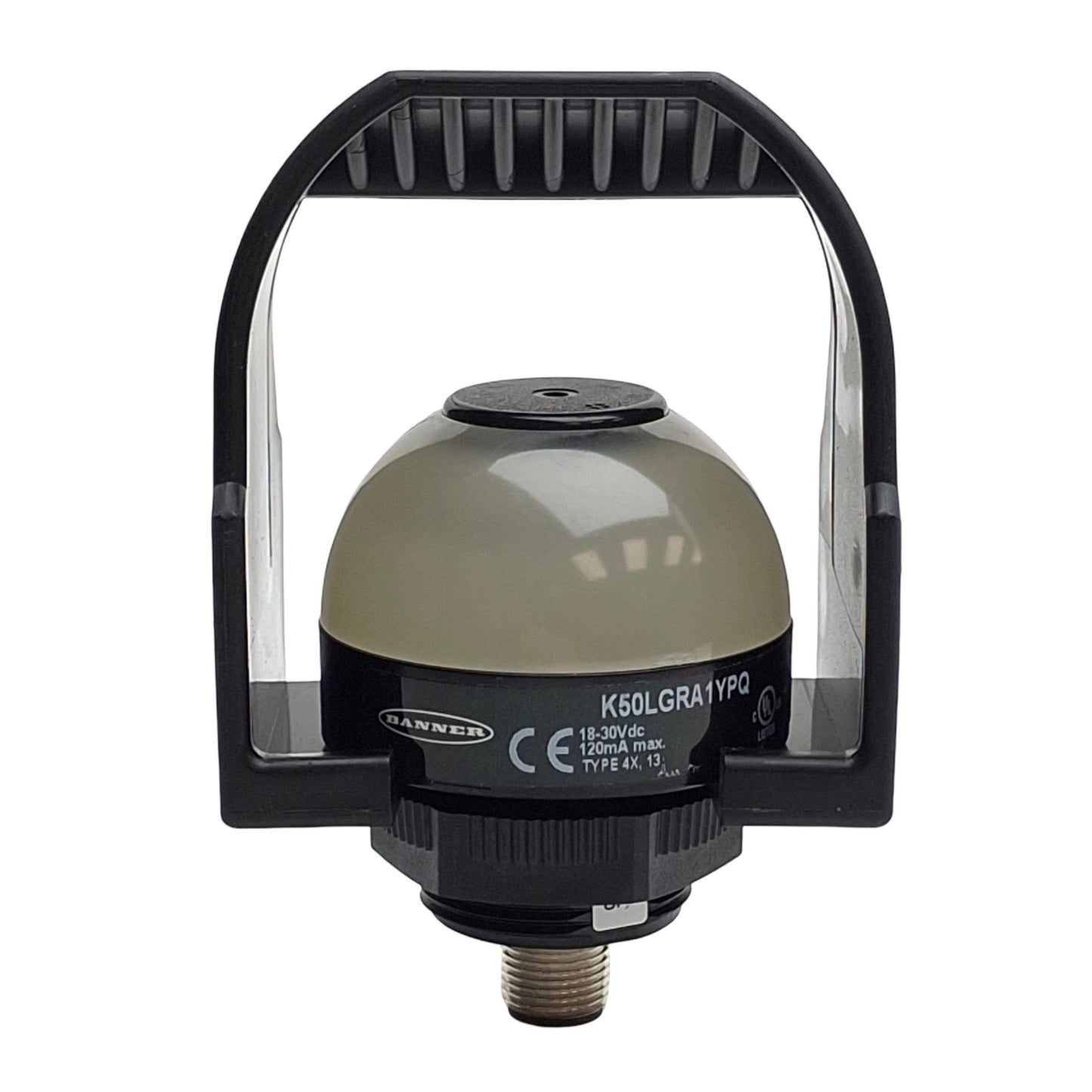 Used Banner K50LGRA1YPQ Audible Indicator LED 3-Color Green/Red/Yellow + Alarm, PNP