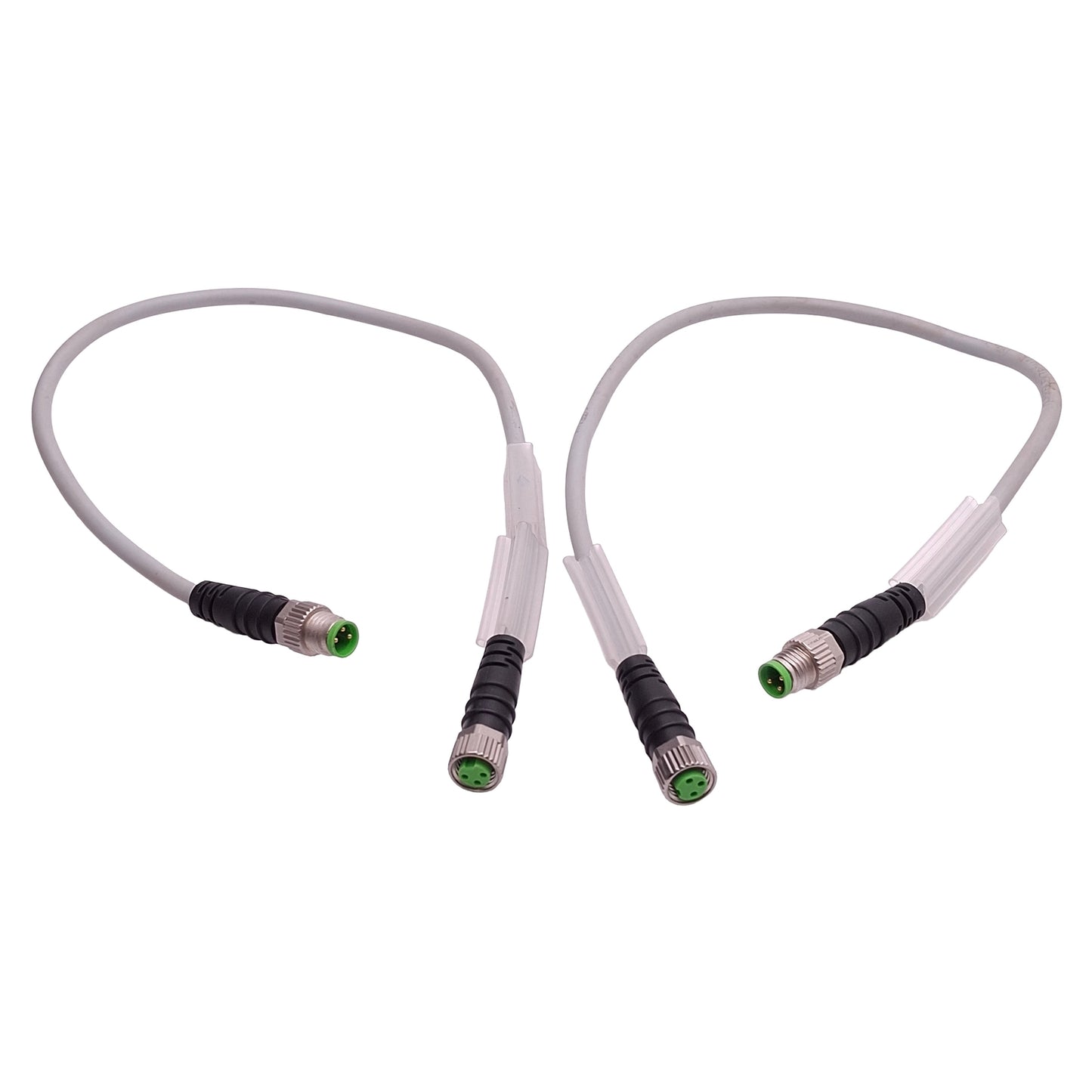 Used Lot of 2 MurrElektronik 7000-88001-2200030 Cordset, 3-Pin M8 Male to Female 0.3m