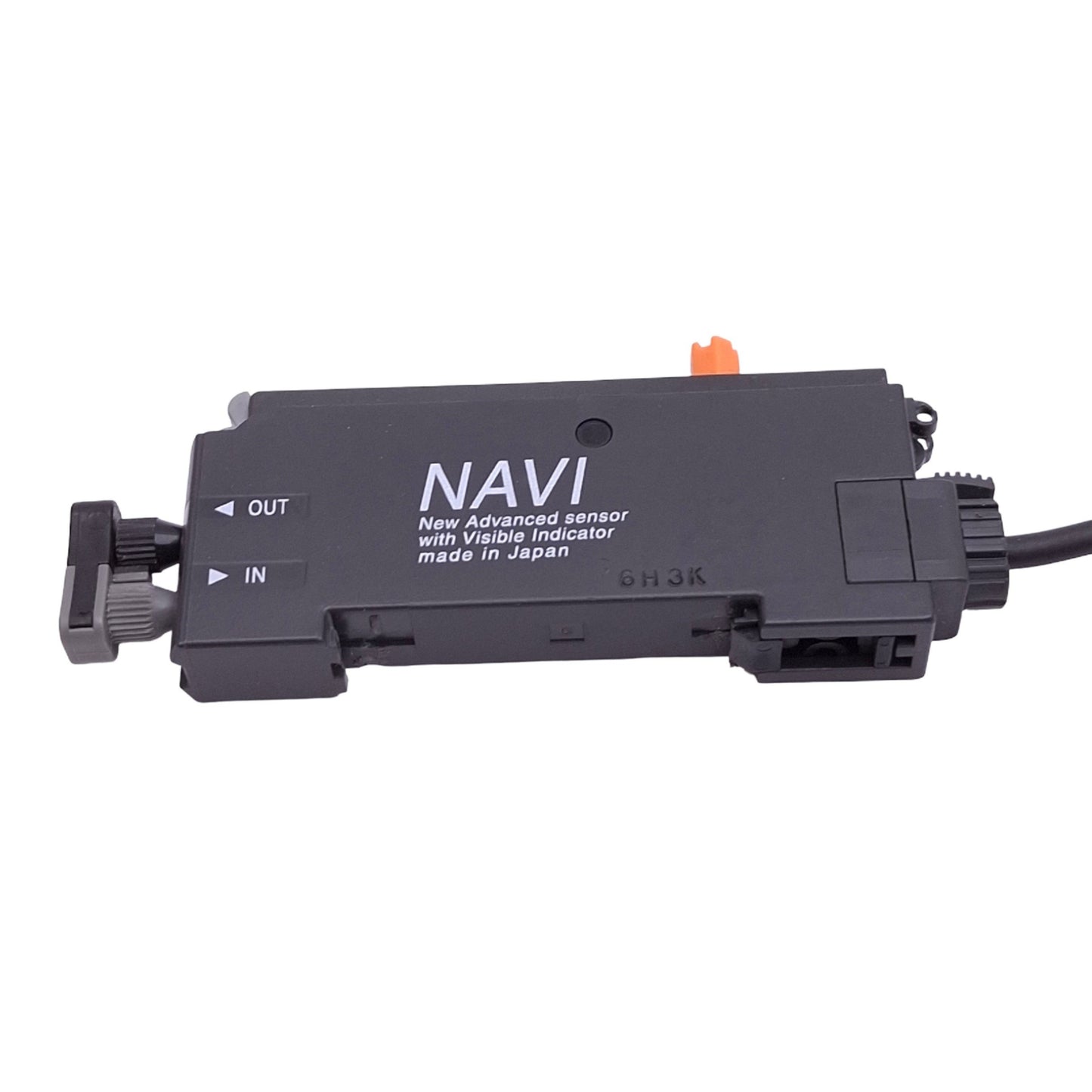 Used SunX FX-412 NAVI Digital Fiber Optic Sensor Amplifier, NPN, 12-24VDC, M8 3-Pin