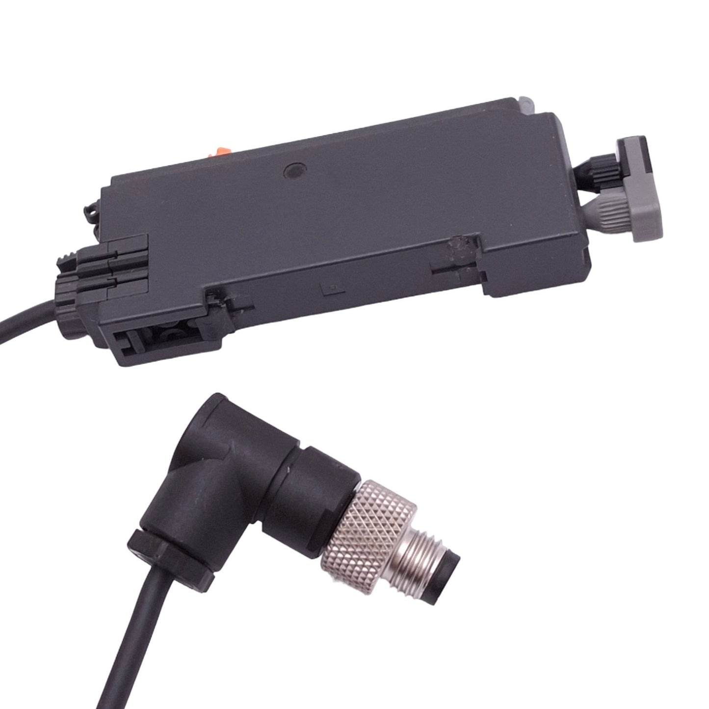 Used SunX FX-412 NAVI Digital Fiber Optic Sensor Amplifier, NPN, 12-24VDC, M8 3-Pin