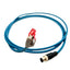 Used Keyence OP-87457 PLC Ethernet Cable M12 4-pin to RJ-45 2 Meters Length