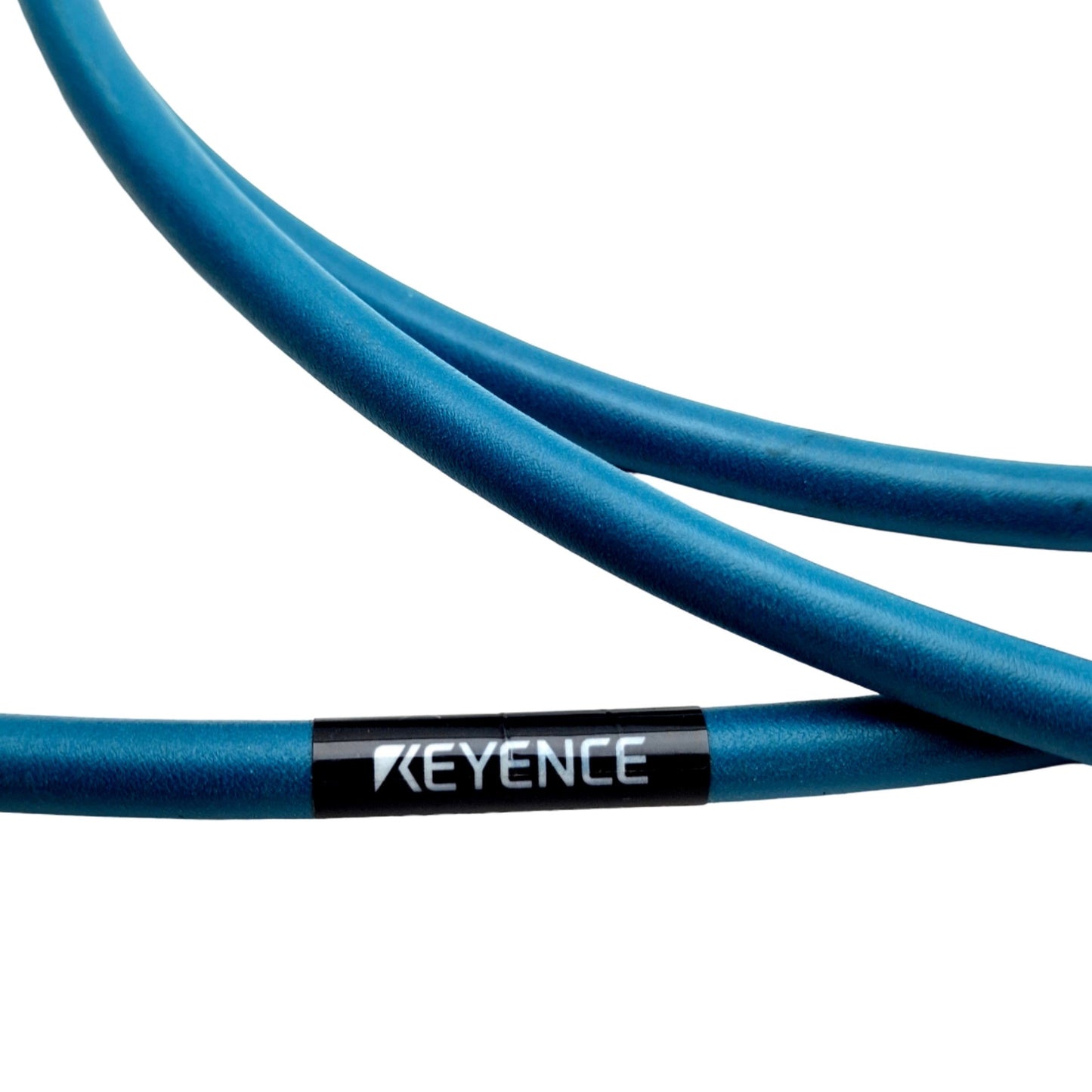 Used Keyence OP-87457 PLC Ethernet Cable M12 4-pin to RJ-45 2 Meters Length
