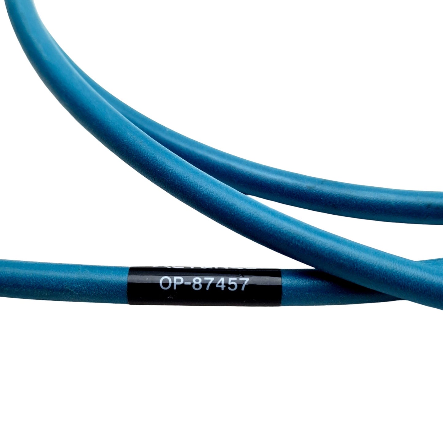 Used Keyence OP-87457 PLC Ethernet Cable M12 4-pin to RJ-45 2 Meters Length