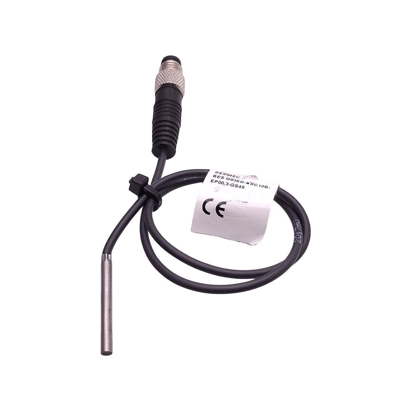 Used Balluff BES04EC Proximity Sensor, NPN N.O, 1mm Range, 10-30VDC, 3-Pin M8 Male