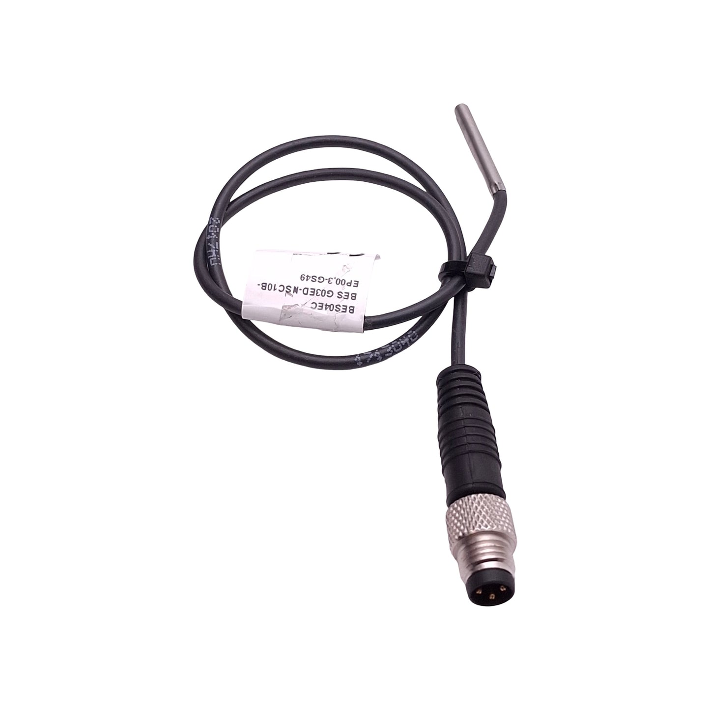 Used Balluff BES04EC Proximity Sensor, NPN N.O, 1mm Range, 10-30VDC, 3-Pin M8 Male