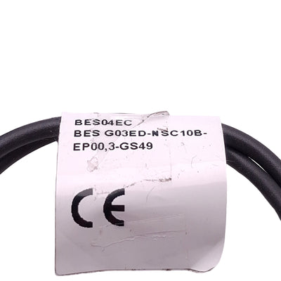Used Balluff BES04EC Proximity Sensor, NPN N.O, 1mm Range, 10-30VDC, 3-Pin M8 Male