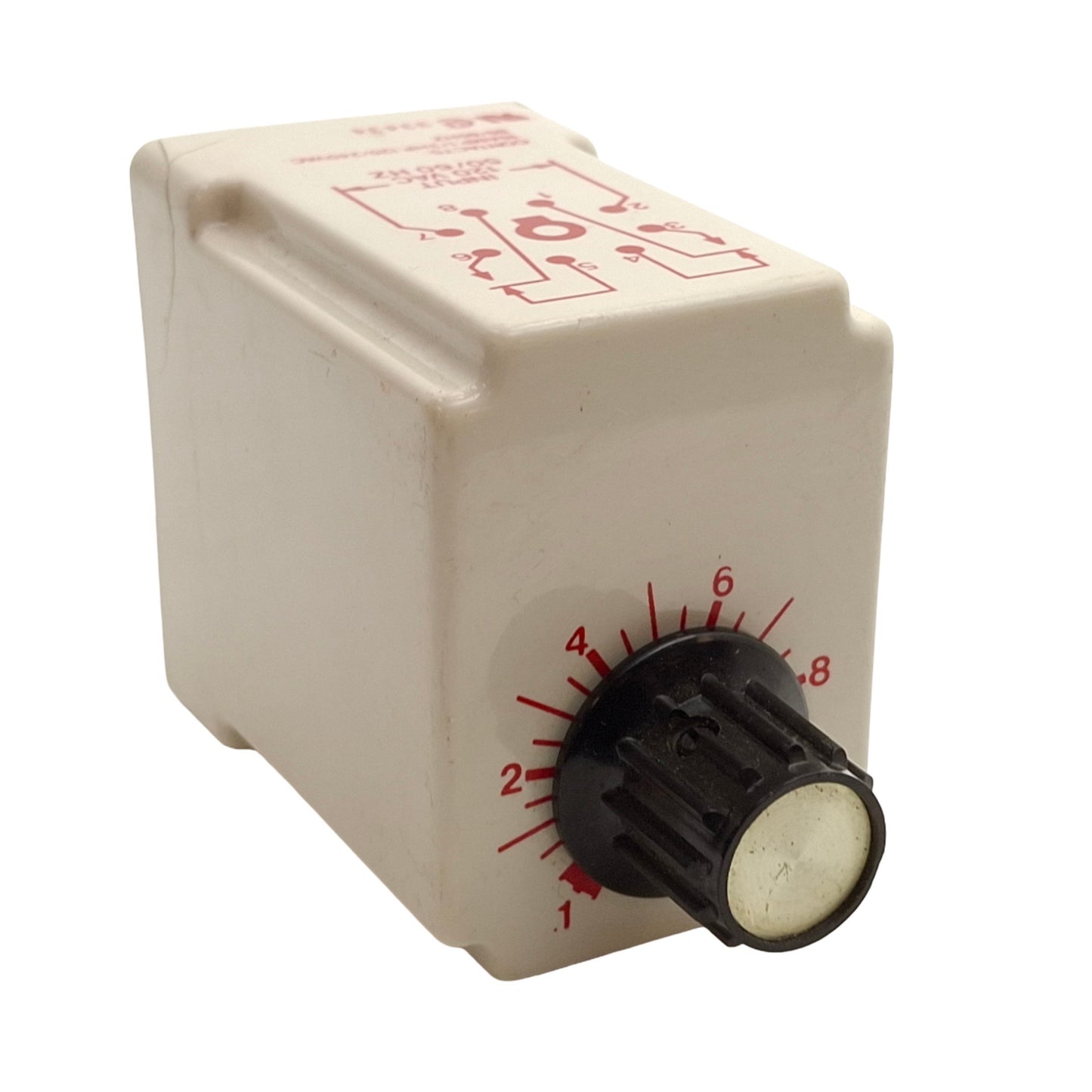 Used Lot of 2 Dayton 6X603C Solid State Time Delay Relay, Range: 0.1-10sec