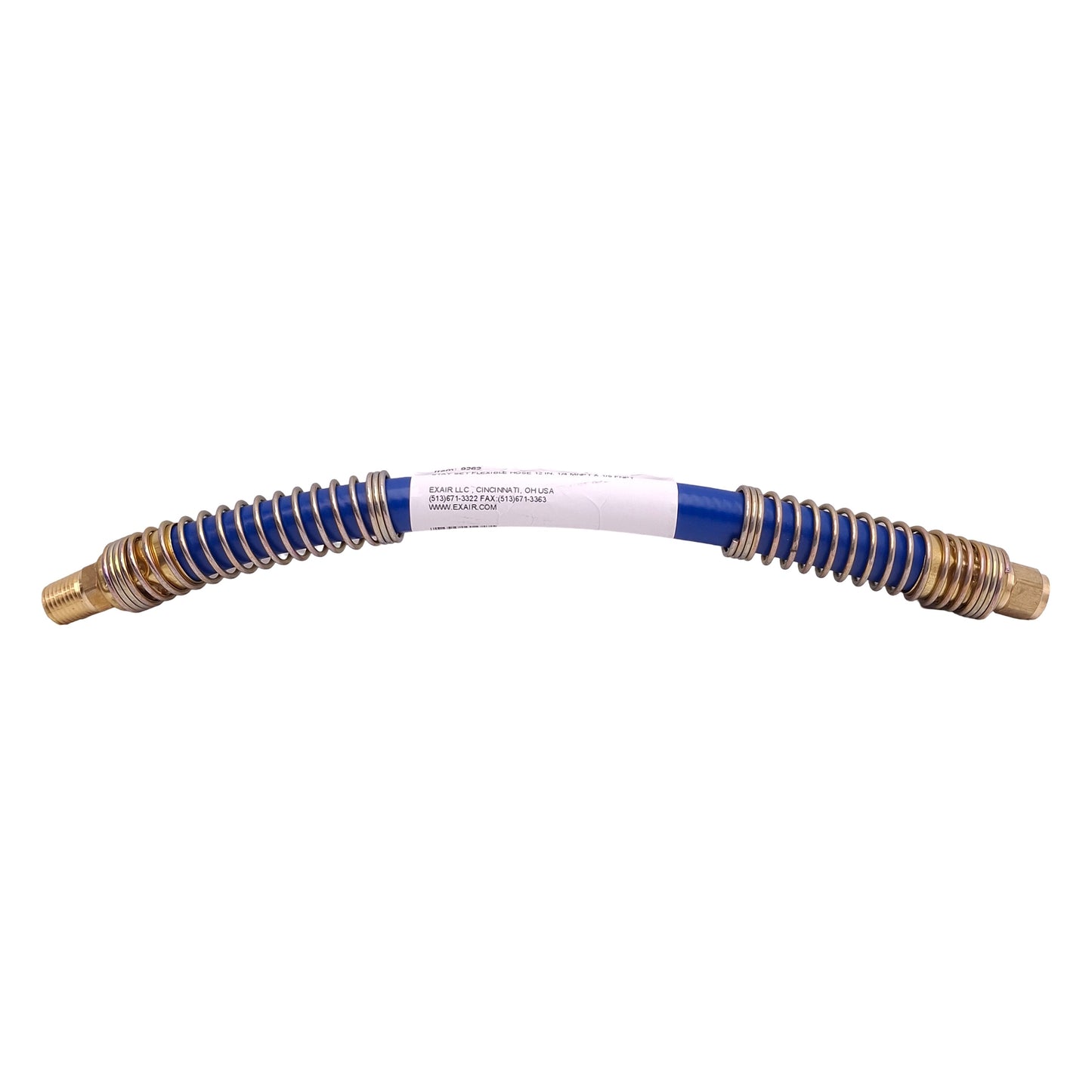New Exair 9262 Flexible Stay Set Hose 1/4in NPT Male x 1/8in NPT Female, 12in Length
