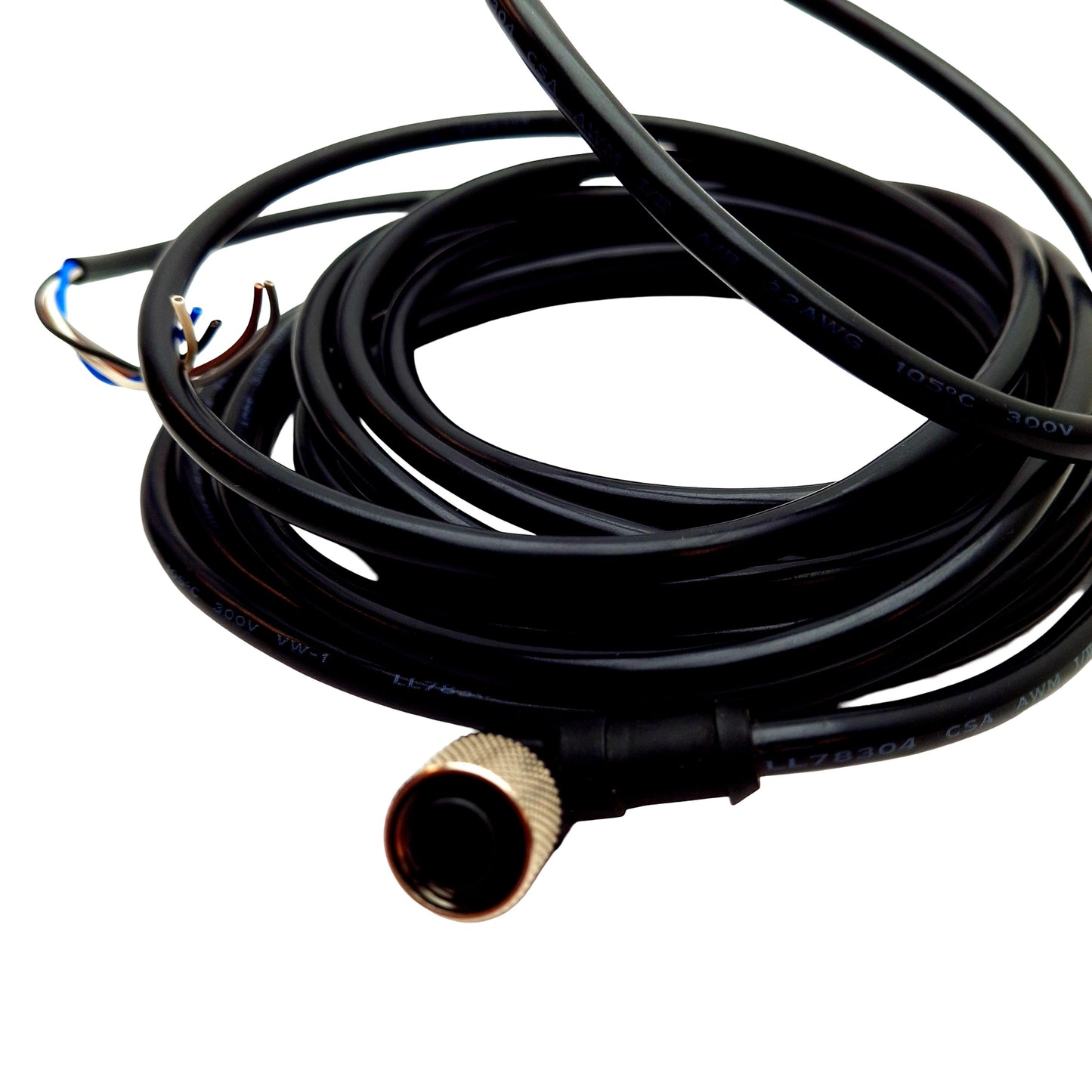 Used Banner MQDC1-515RA Euro-Style Quick Disconnect Cable,M12 5-pin Right Angle, 4.9m