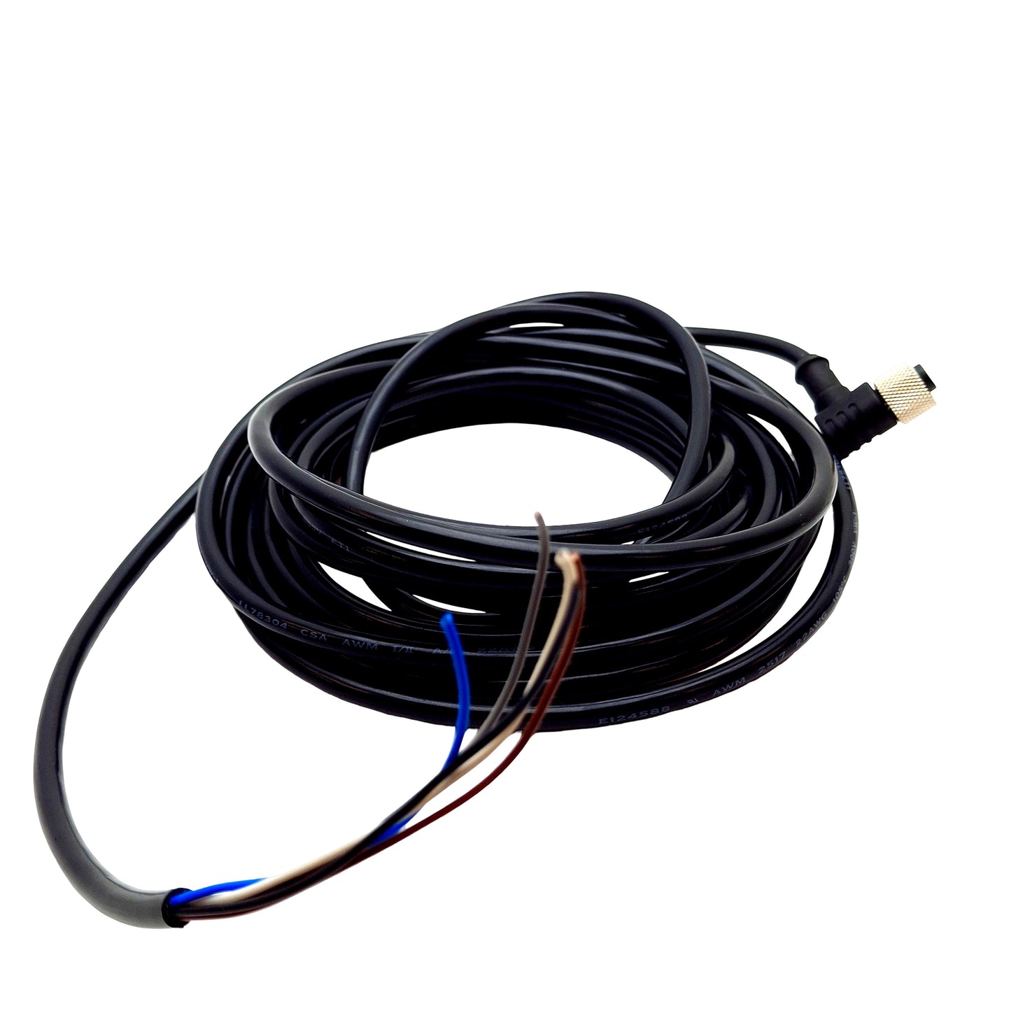 Used Banner MQDC1-515RA Euro-Style Quick Disconnect Cable,M12 5-pin Right Angle, 4.9m