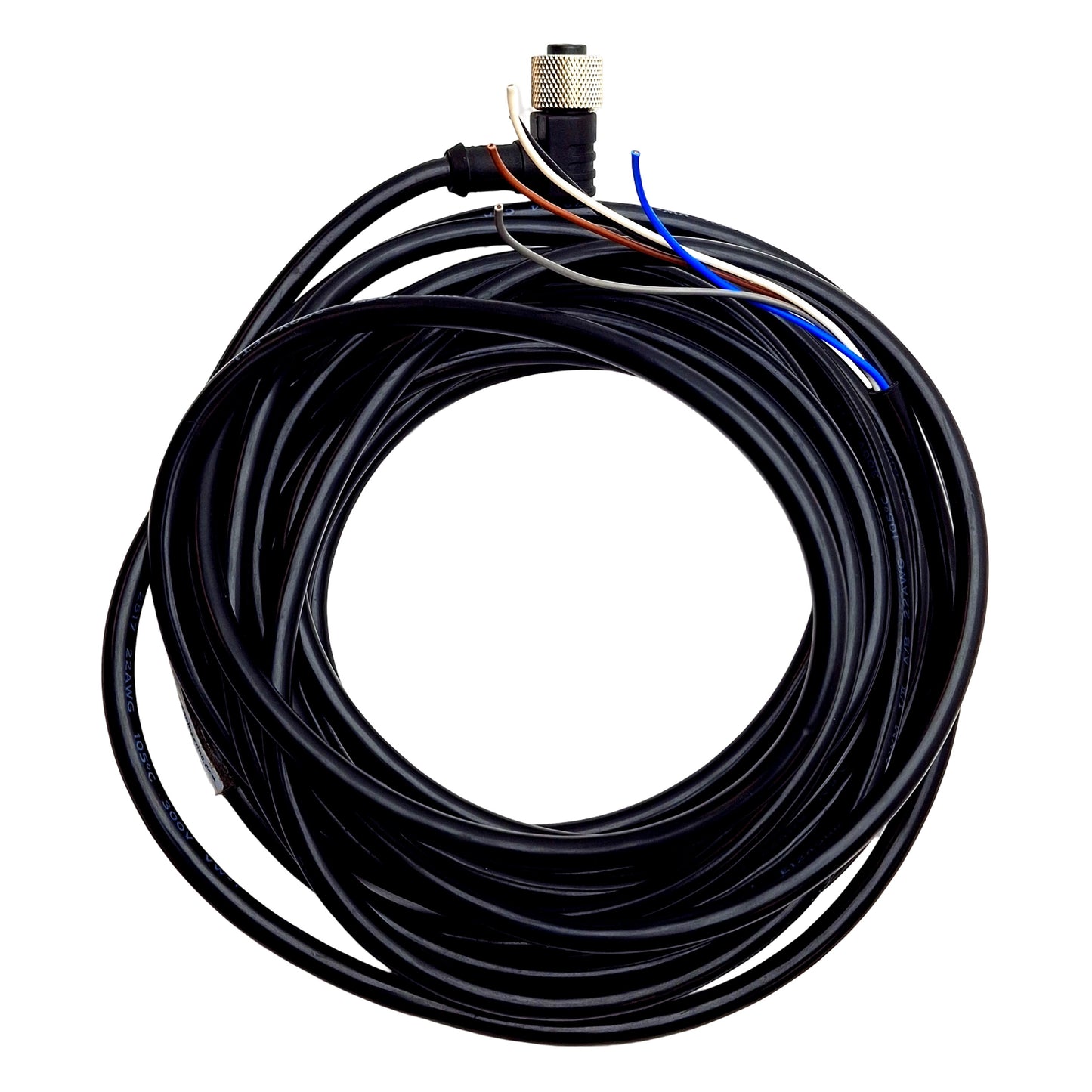 Used Banner MQDC1-515RA Euro-Style Quick Disconnect Cable,M12 5-pin Right Angle, 4.9m
