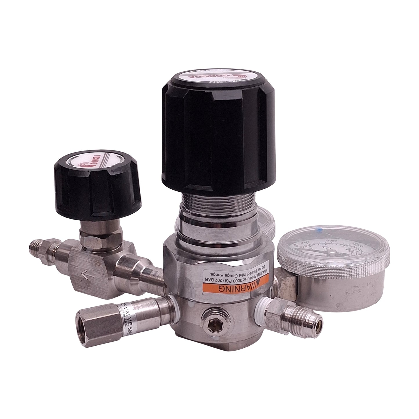 Used Concoa 4223331-01-000 Pneumatic Regulator, 0-100psig Set, 4500psig In, 1/4in NPT