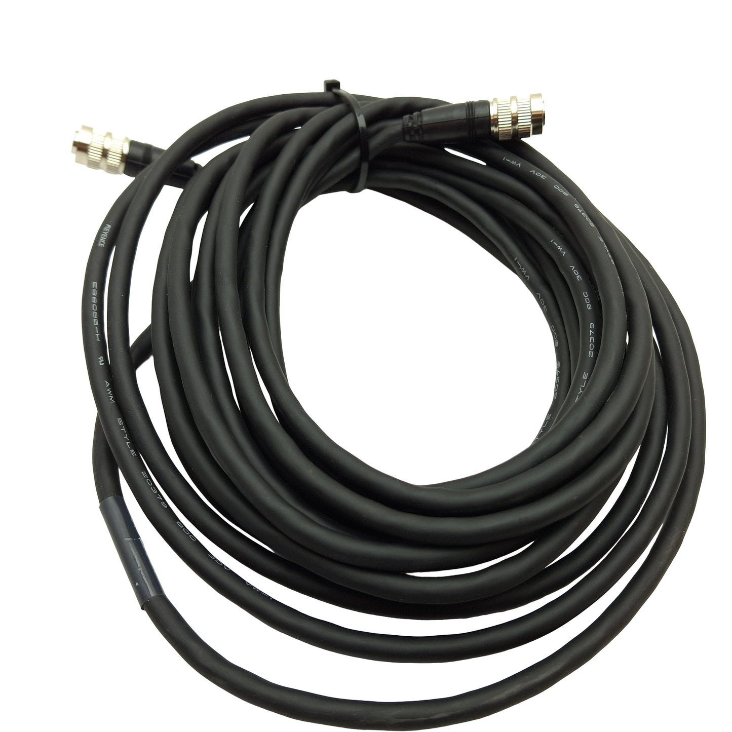 Used Keyence OP-87904 Laser Displacement Sensor Head Cable Length: 5m, Hirose 6-Pin M