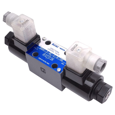 New – Open box Tokyo Keiki DG4V-3-6C-U-H-100 Hydraulic Directional Control Valve, 24VDC Coil