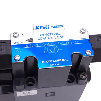 New – Open box Tokyo Keiki DG4V-3-2A-M-P2-T-7-PC1-54 Hydraulic Directional Control Valve, 35MPa