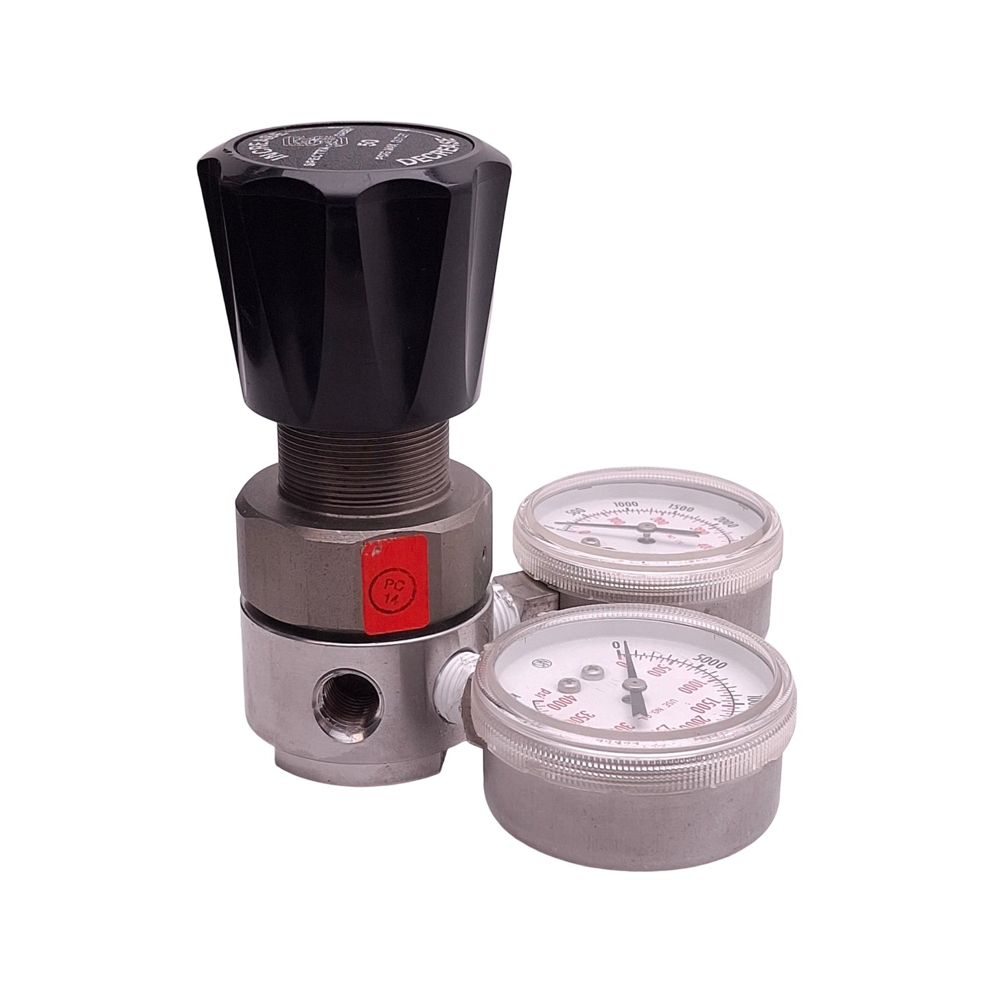 Used Spectra Gases Tescom 44-226X-241 Gas Regulator, 3000psi In, 50psi Set, 1/4in NPT