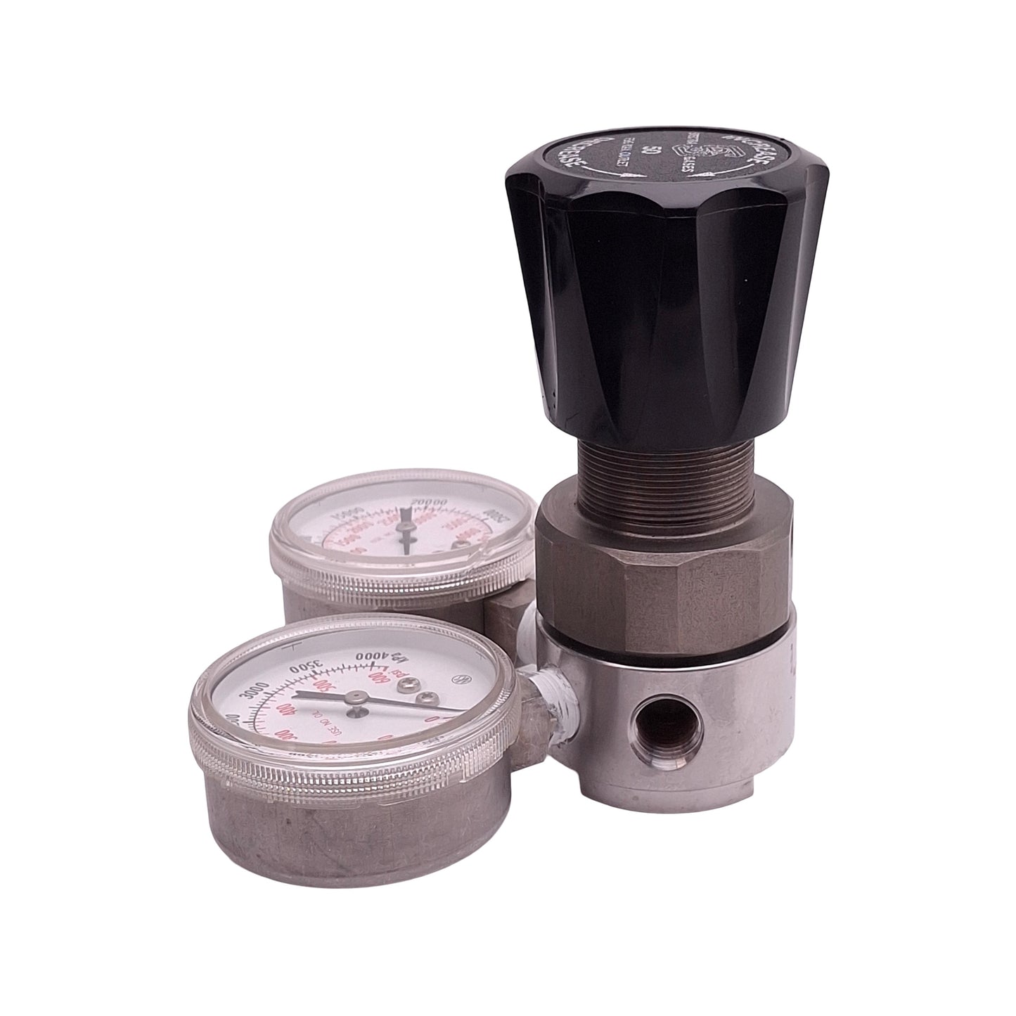 Used Spectra Gases Tescom 44-226X-241 Gas Regulator, 3000psi In, 50psi Set, 1/4in NPT