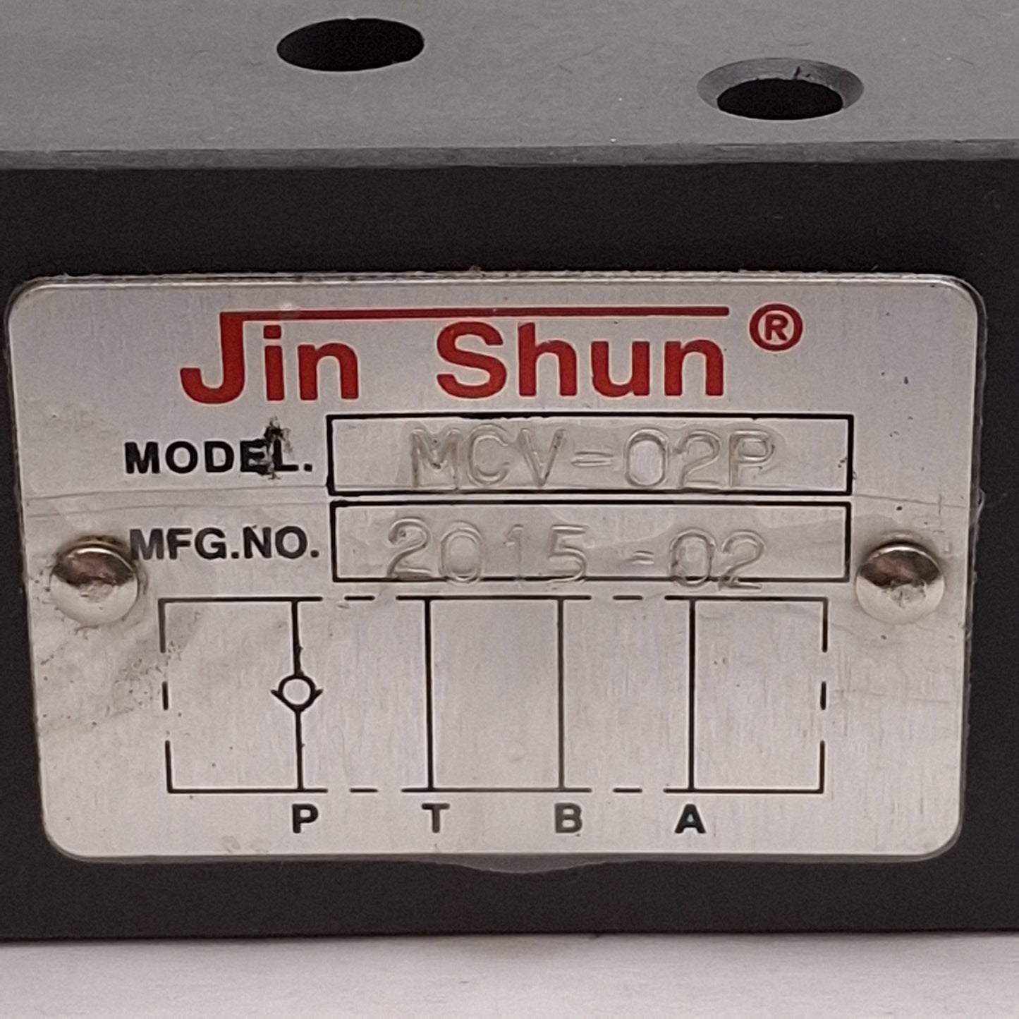 New – Open box Jin Shun MCV-02P Modular Hydraulic Check Valve, 1/4in Size, 10.5gpm, 3000psi