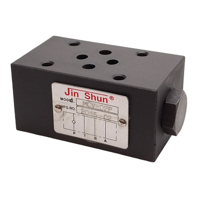 New – Open box Jin Shun MCV-02P Modular Hydraulic Check Valve, 1/4in Size, 10.5gpm, 3000psi