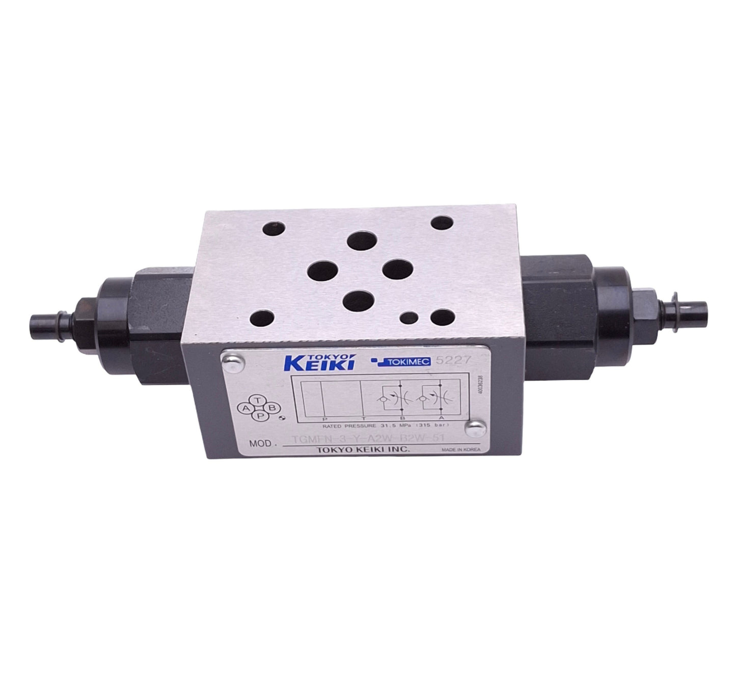 New – Open box Tokyo Keiki TGMFN-3-Y-A2W-B2W-51 Hydraulic Flow Control Valve, 31.5MPa, 60L/min