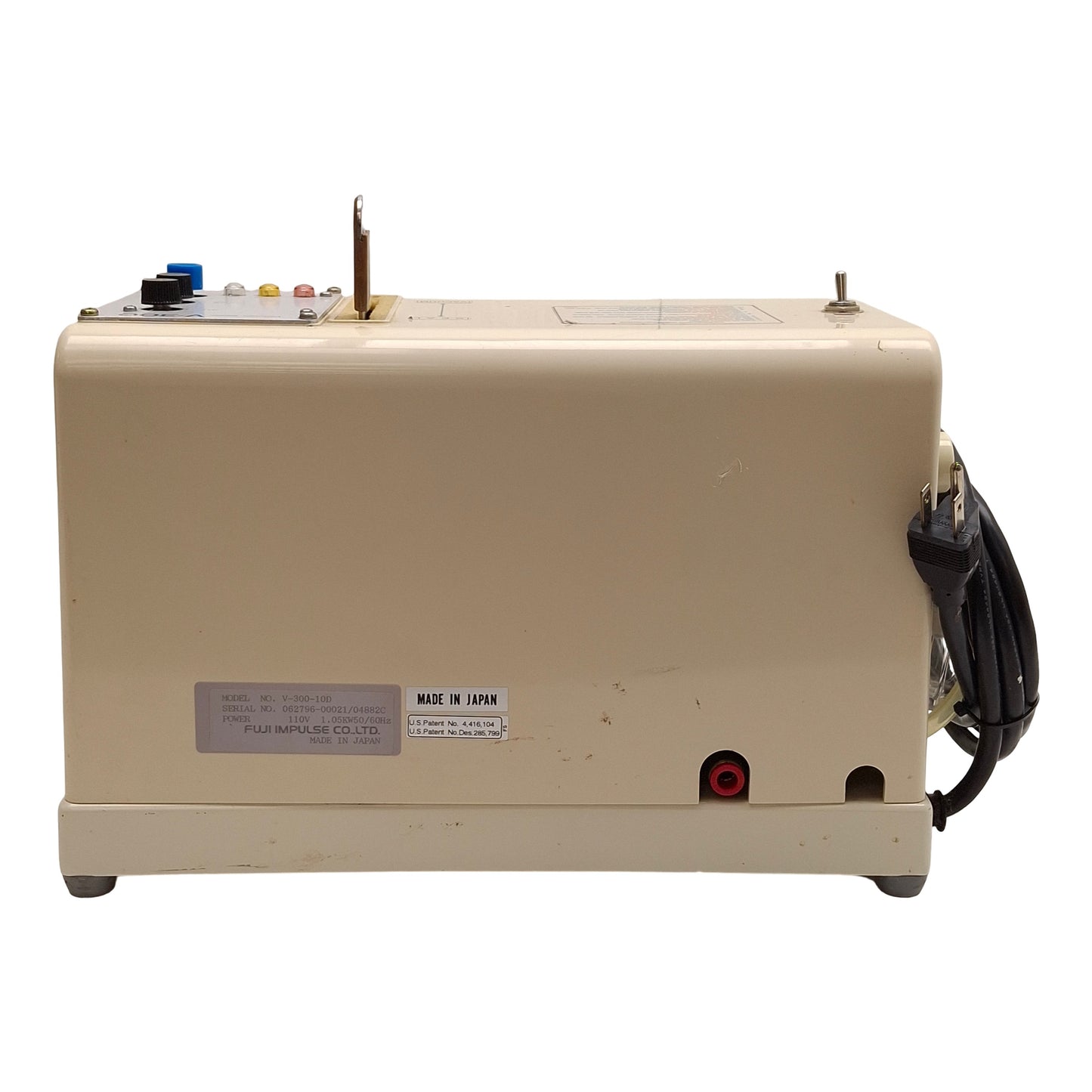 Used Fuji Impulse V-300-10D Impulse Vacuum Sealer, 10mm x 300mm Seal, 1050W, 110VAC