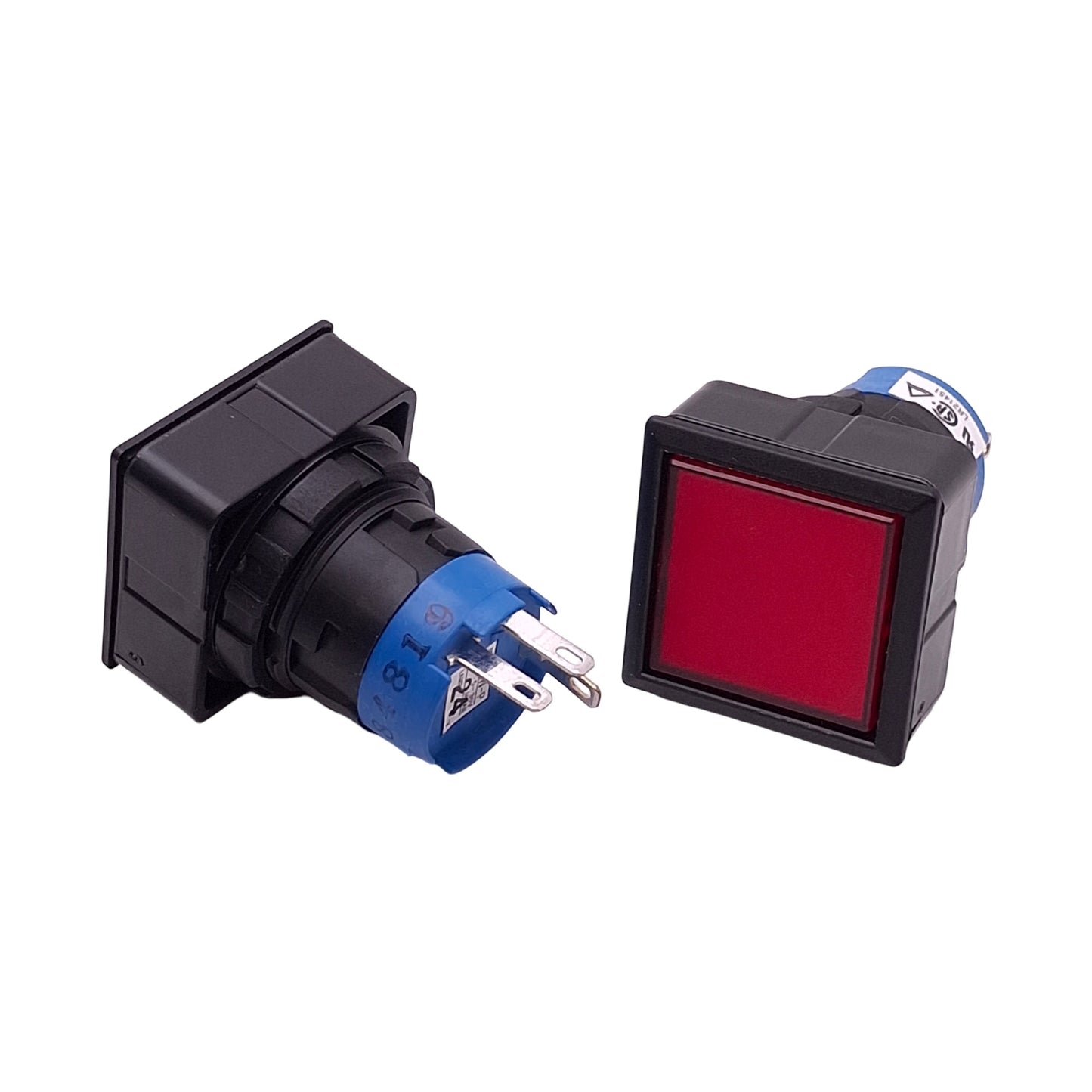 New Lot of 2 Idec LW7P-14R Indicator Pilot Lamp Switch, Red, 24VAC/VDC, 25mm