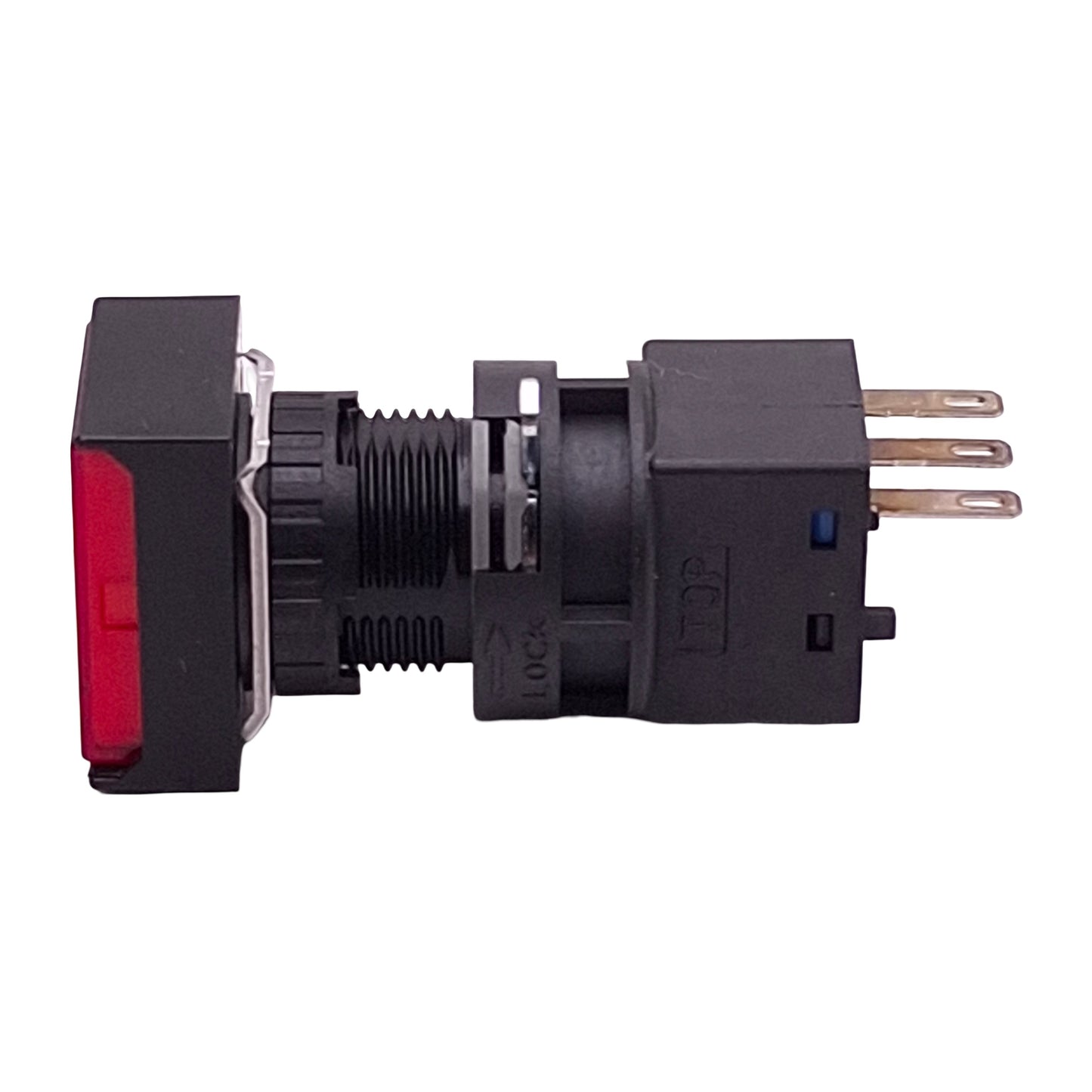 New Idec LA3B-M1C1LR Red Momentary Pushbutton, 25mm, SPDT, 125VAC/30VDC 0.1A