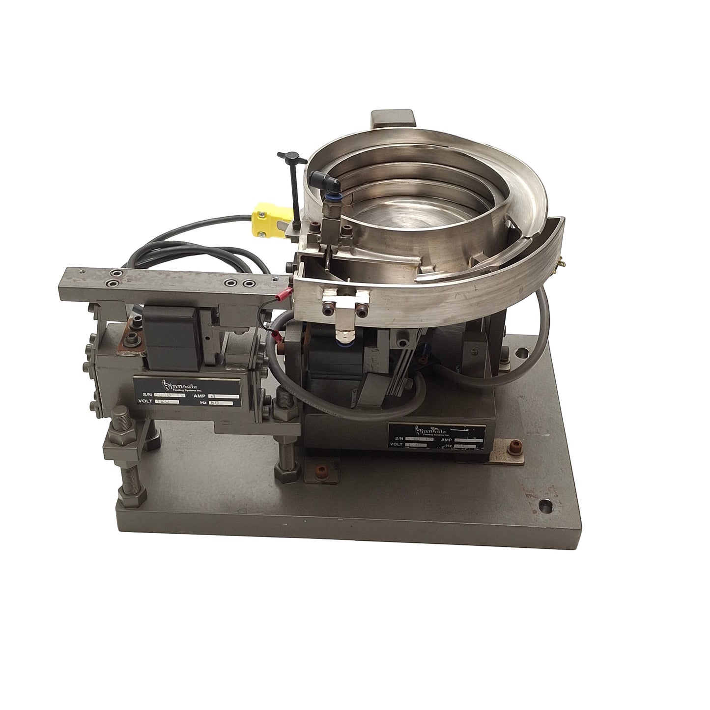 Used Pinnacle Feeding Systems Vibratory Bowl Feeder 120VAC, ø6in Bowl w/ Base