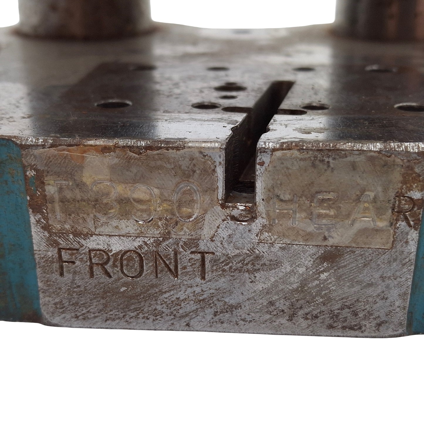 Used Danly T390 Shoe Die Set, 4in x 4in, Two Post, Two Shoe, ø4in, ø1in Post