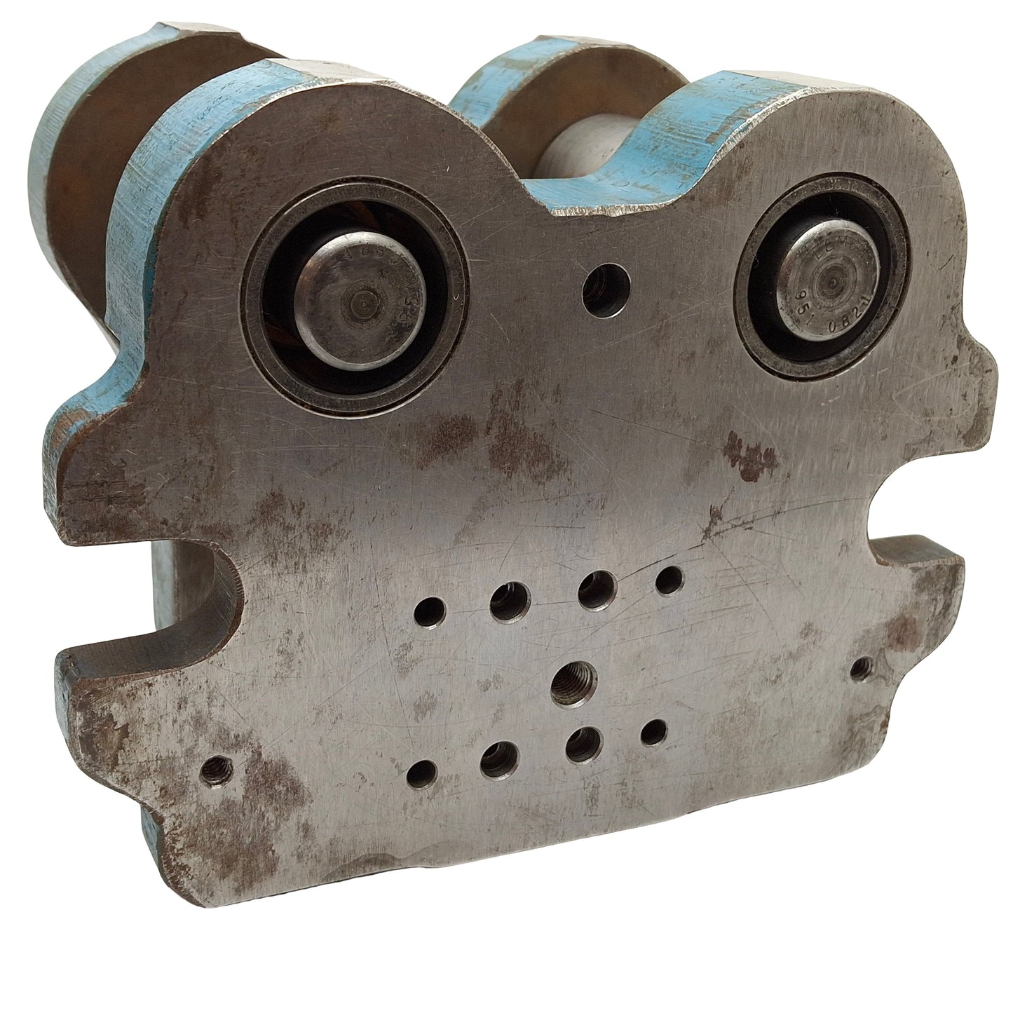 Used Danly T390 Shoe Die Set, 4in x 4in, Two Post, Two Shoe, ø4in, ø1in Post