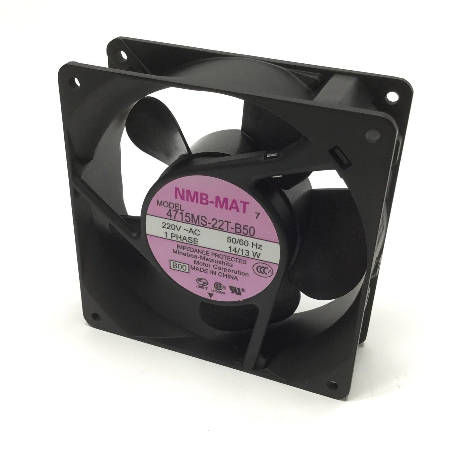 New – Open box NMB 4715MS-22T-B50 Ball Bearing Axial Cooling Fan 119x38mm, 102CFM, 220VAC 14W