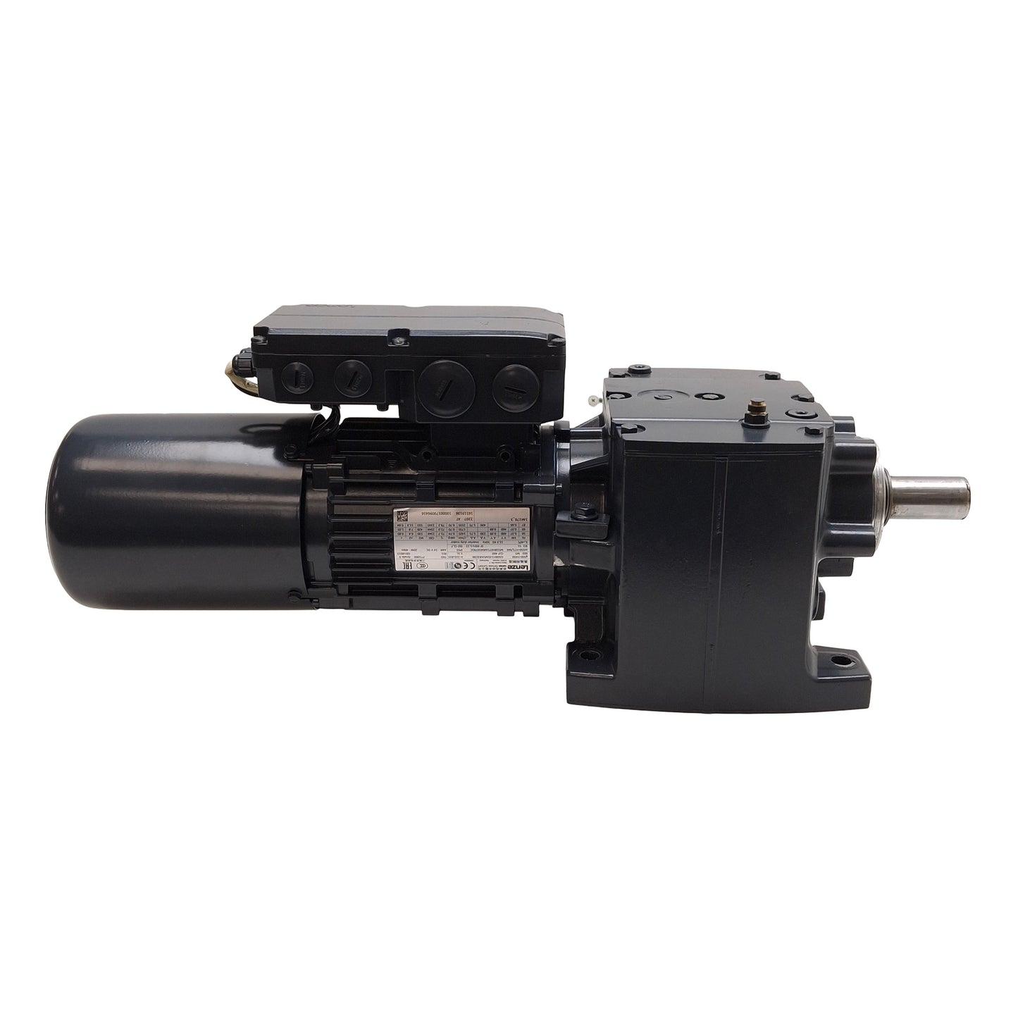 Used Lenze M550-H71/M4 G500-H450 Gearmotor, 223.833:1, 0.37kW 3Ø 460VAC, ø30mm Shaft