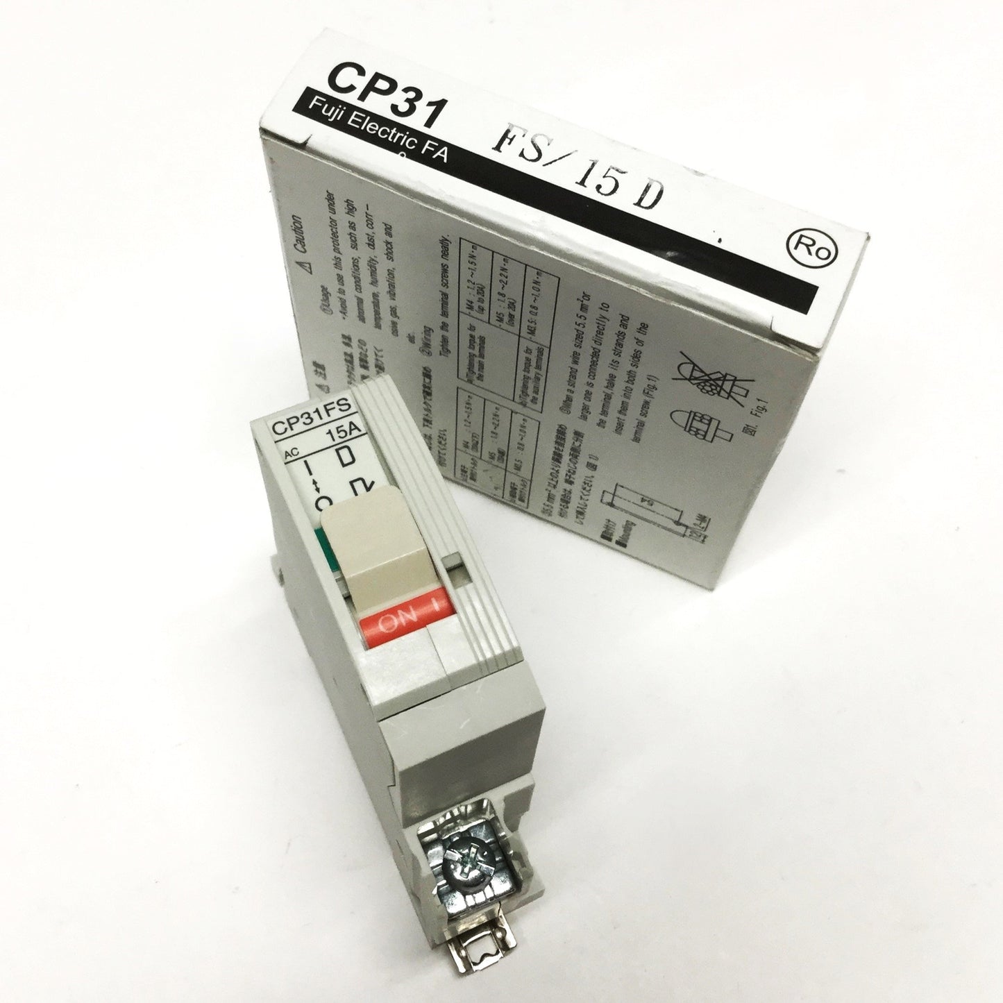 New Fuji CP31FS/15D Circuit Breaker 1-Pole, Long Trip w/Inertia Delay 15A, 240VAC