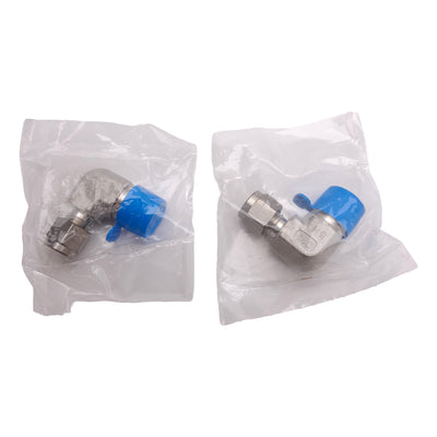 New Lot of 2 SSP ISSD4ME6 Duolok 90° Male Elbow, 316SS, ø1/4in OD Tube, 3/8in NPT