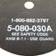 Used Lot of 2 Minitul 5-080-030A Heavy Duty Abrasive Blade, ø5in Blade, ø1/2in Arbor