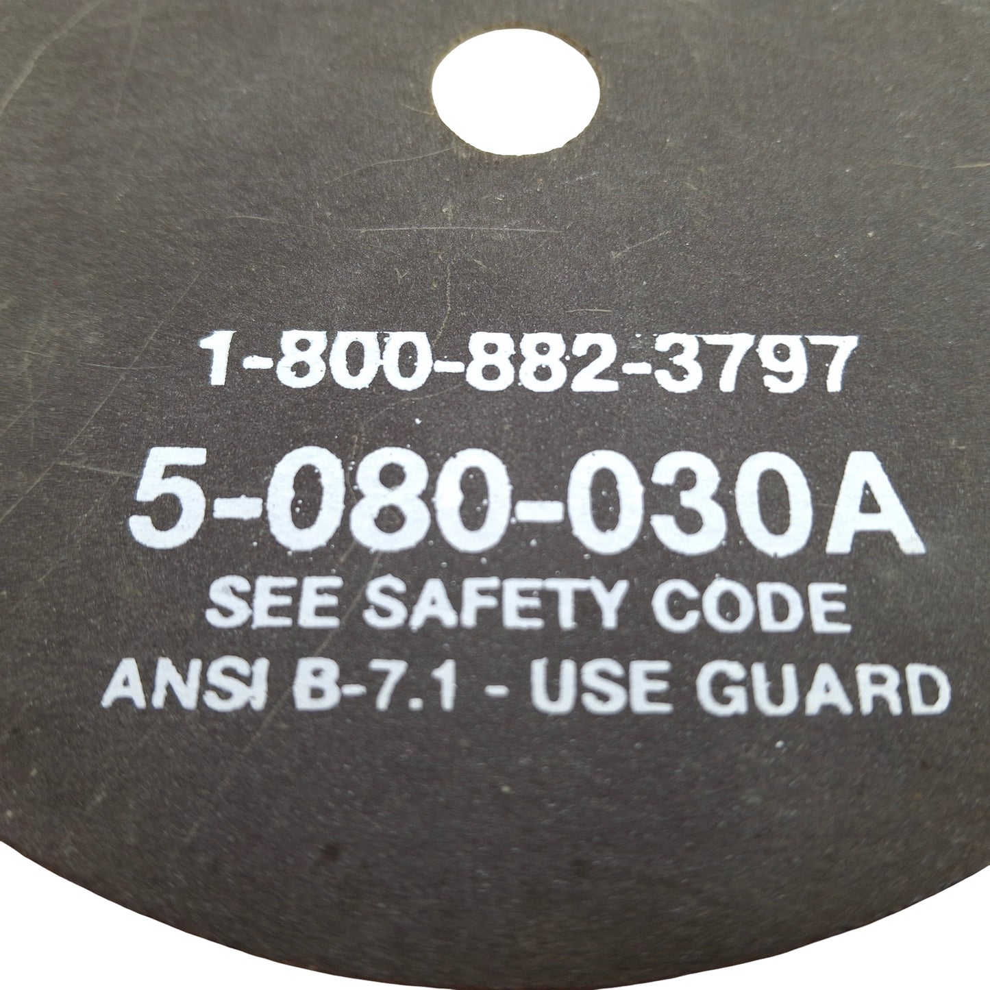 Used Lot of 2 Minitul 5-080-030A Heavy Duty Abrasive Blade, ø5in Blade, ø1/2in Arbor