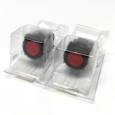 New Lot of 2 Idec LB6L-M1T14R LED Illuminated Momentary Pushbutton, Red, 16mm, SPDT
