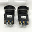 New Lot of 2 Idec LB6L-M1T14R LED Illuminated Momentary Pushbutton, Red, 16mm, SPDT