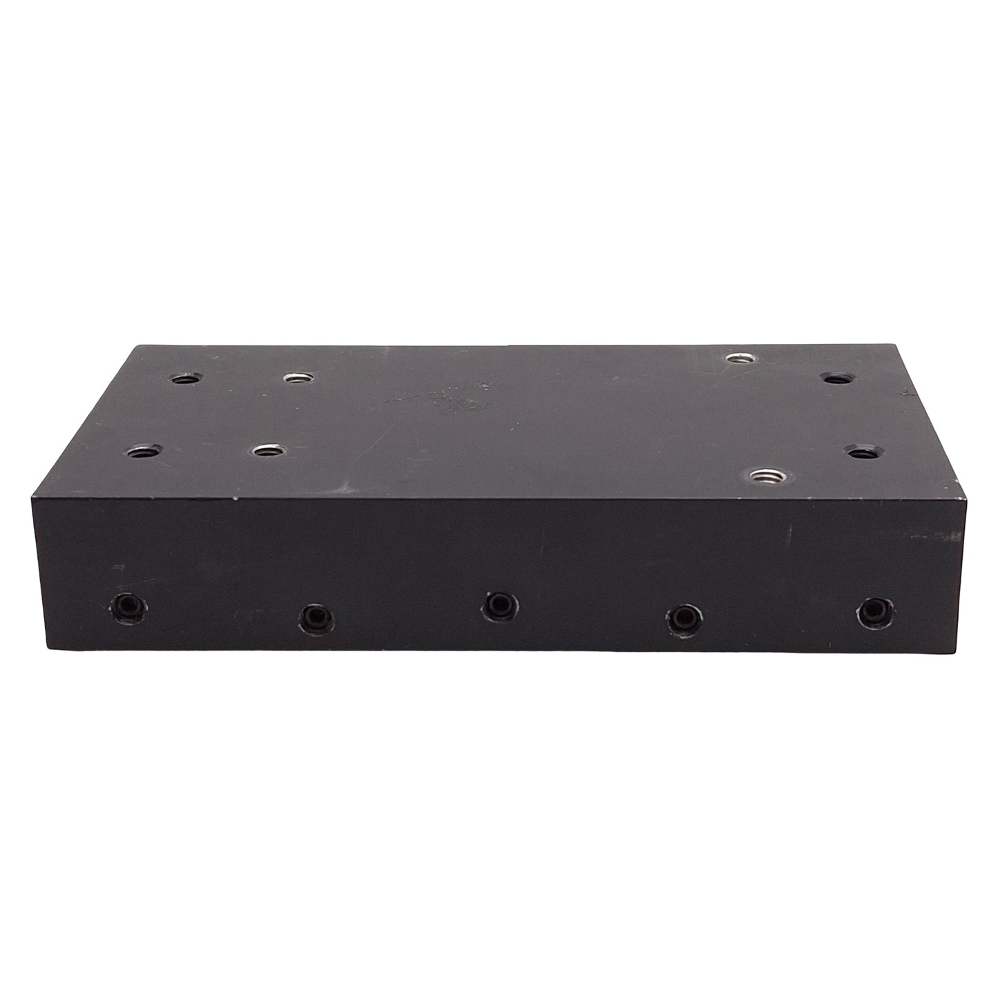 Used Del-Tron RS3-3 Crossed Roller Slide 3in Travel 440lbs Load, 5in x 2.62in *Holes*