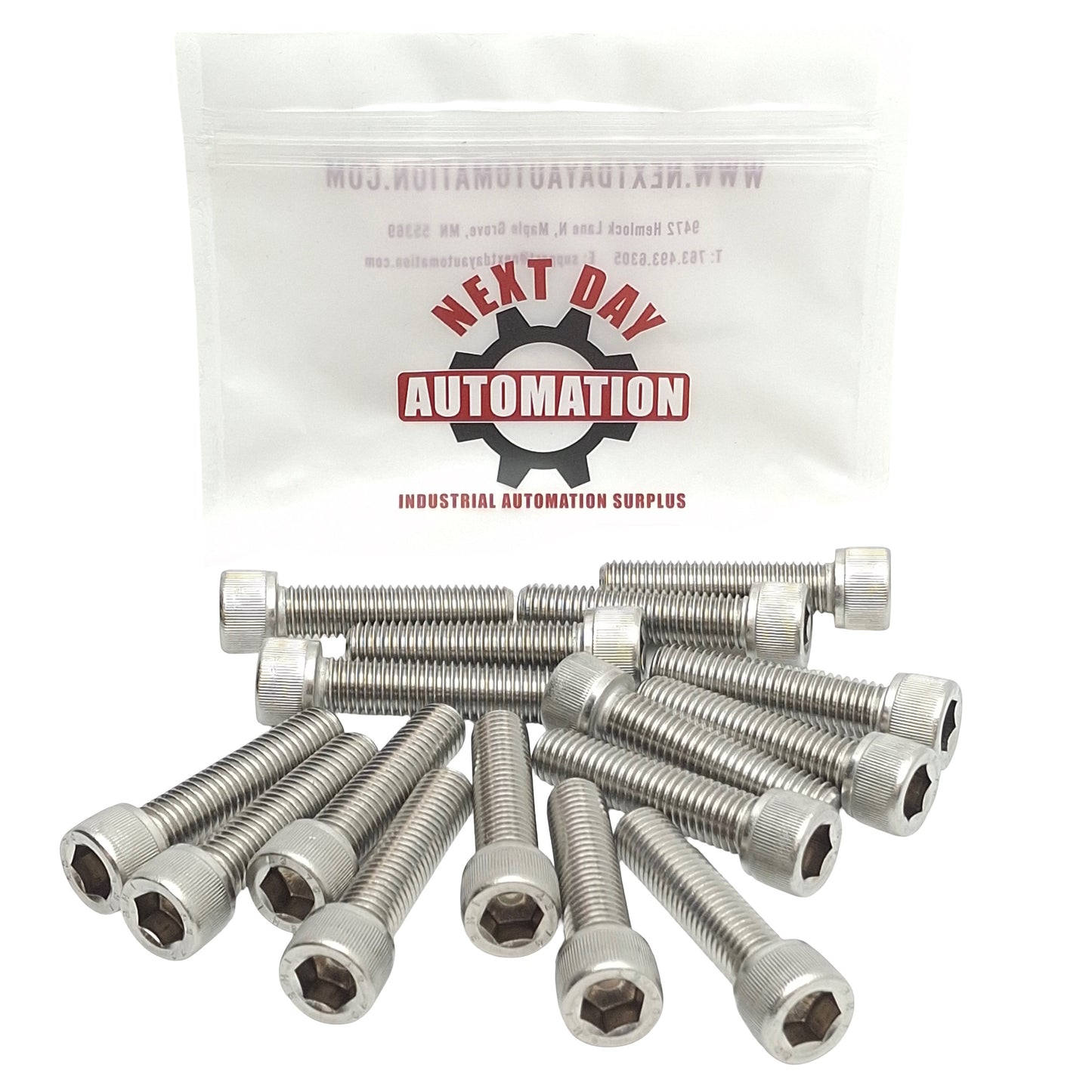 New Lot of 16 Grainger M51050.120.0050 SS Socket Head Cap Screws, M12-1.75 x 50mm