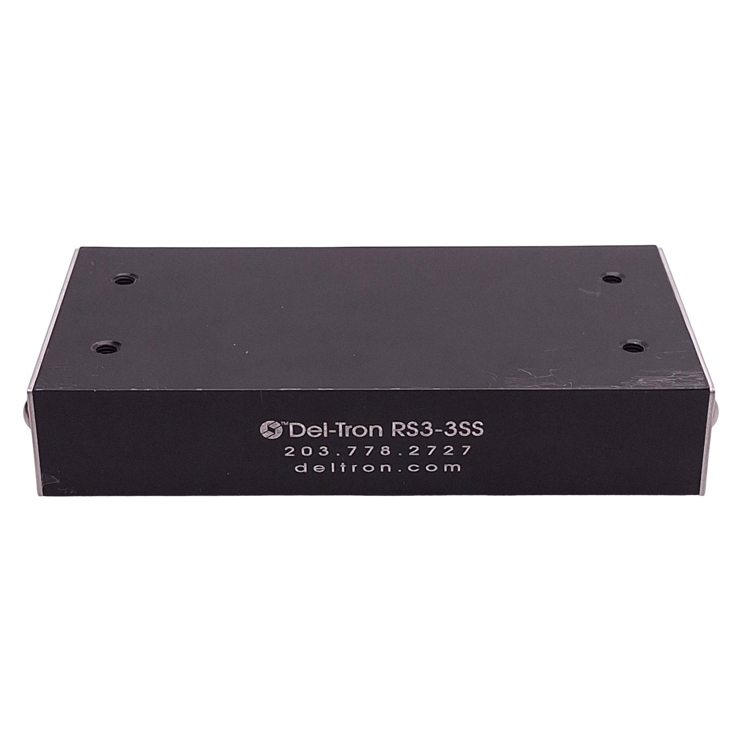 Used Del-Tron RS3-3SS Crossed Roller Slide, 3in Travel, 5in x 2.62in x 1in, 340 lbs