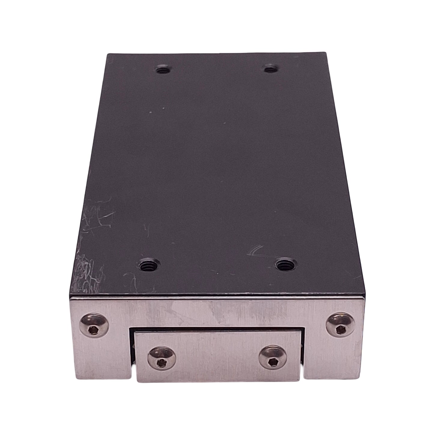 Used Del-Tron RS3-3SS Crossed Roller Slide, 3in Travel, 5in x 2.62in x 1in, 340 lbs