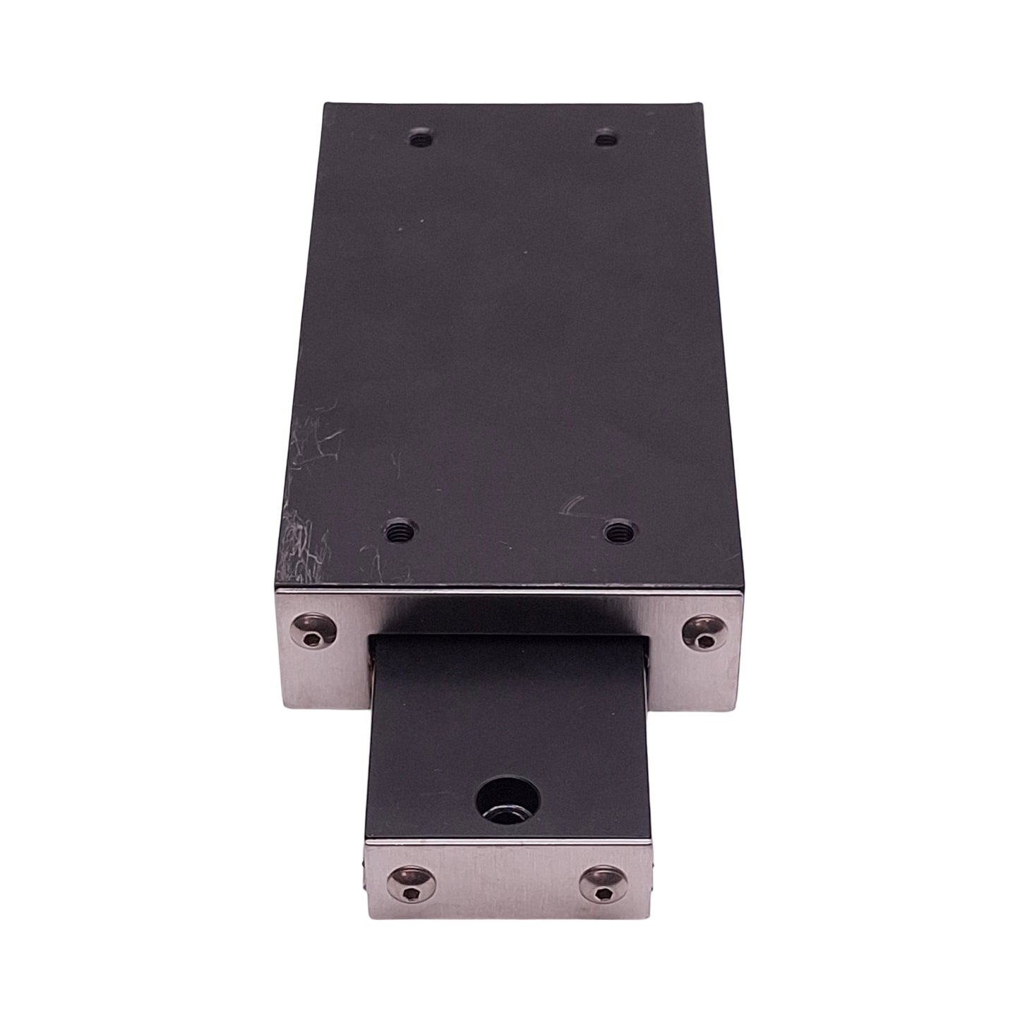 Used Del-Tron RS3-3SS Crossed Roller Slide, 3in Travel, 5in x 2.62in x 1in, 340 lbs