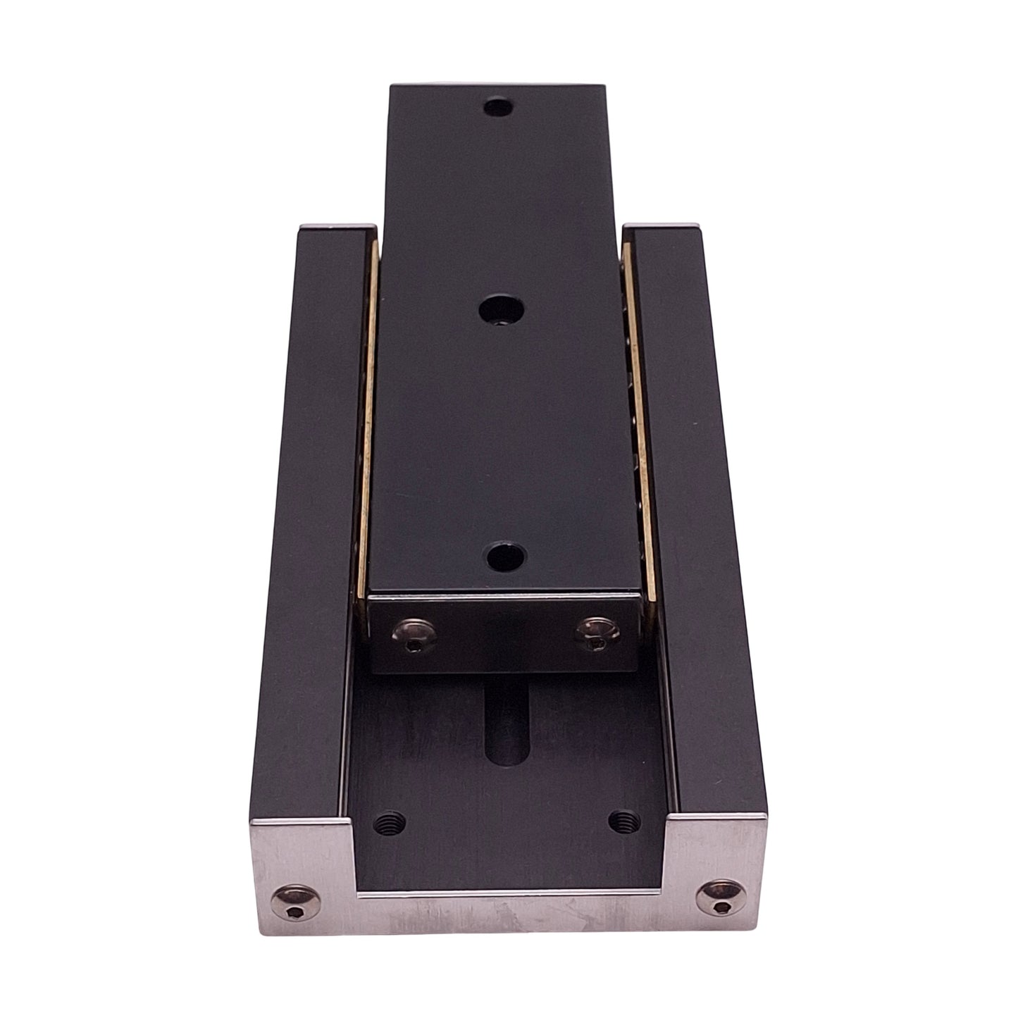 Used Del-Tron RS3-3SS Crossed Roller Slide, 3in Travel, 5in x 2.62in x 1in, 340 lbs