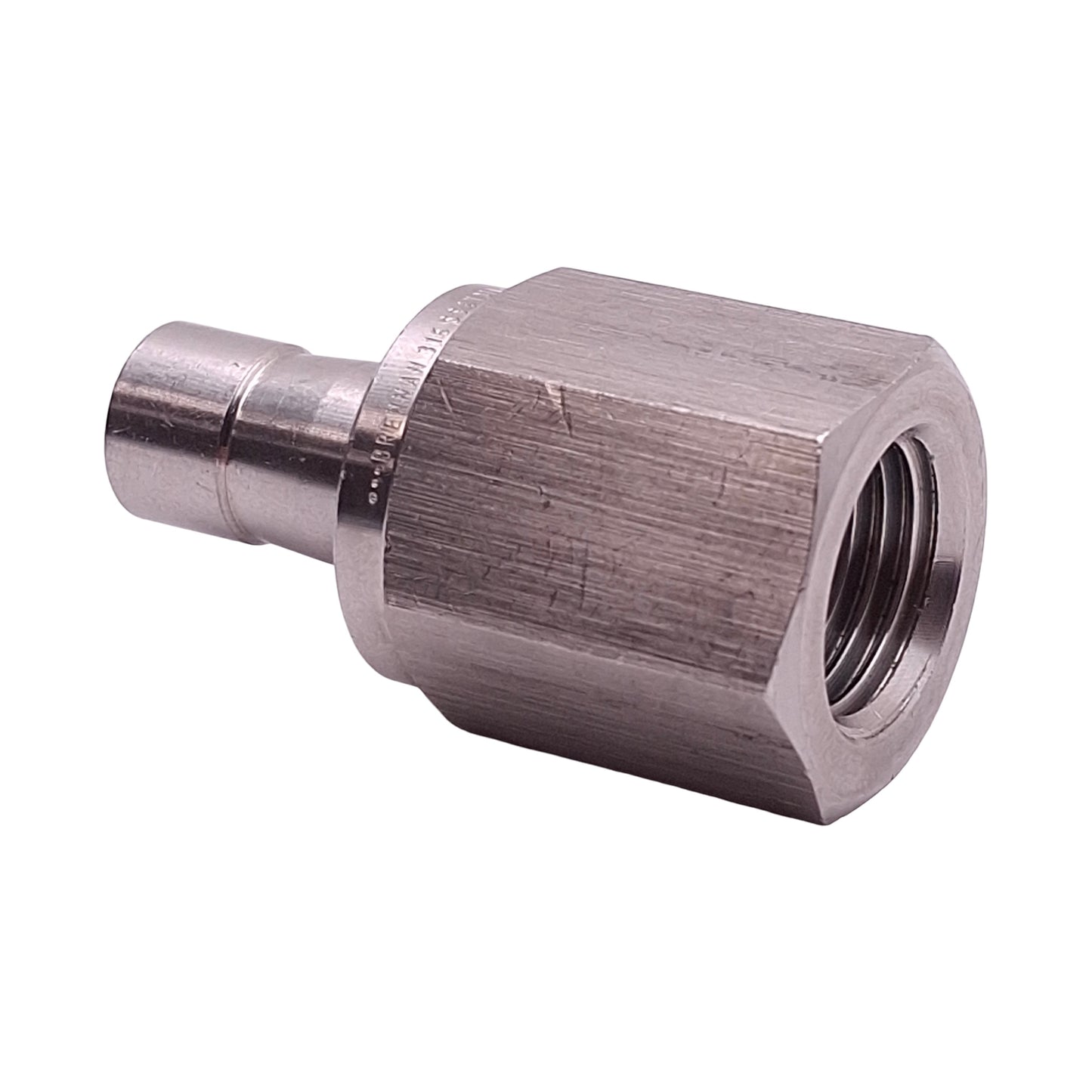 New Brennan N2430-06-04-SS Tube Fitting, 1/4in Female NPT x ø3/8in Tube