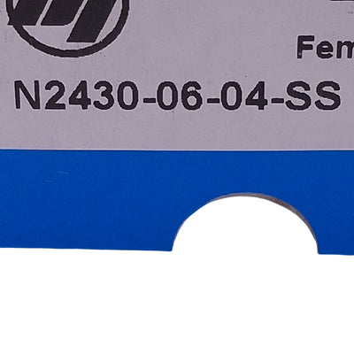 New Brennan N2430-06-04-SS Tube Fitting, 1/4in Female NPT x ø3/8in Tube