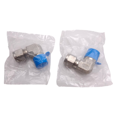 New Lot of 2 SSP ISSD6ME6 Duolok 90° Male Elbow, 316SS, ø3/8in OD Tube, 3/8in NPT