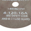 New Lot of 10 Minitul 4-120-16A Non-Reinforced Rubber Abrasive Blade, ø4in